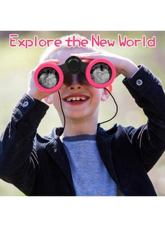 Generic Kids Binoculars Shock Proof Toy Binoculars Set for Age 3-12 Years Old Boys Girls Bird Watching Educational Learning Hunting Hiking Birthday Presents  - Image 4