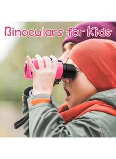 Generic Kids Binoculars Shock Proof Toy Binoculars Set for Age 3-12 Years Old Boys Girls Bird Watching Educational Learning Hunting Hiking Birthday Presents  - Image 3