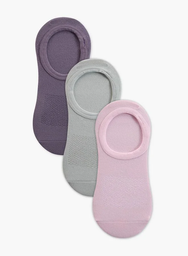 سبلاش فيڤ Pack of 3 No Show Cotton Socks