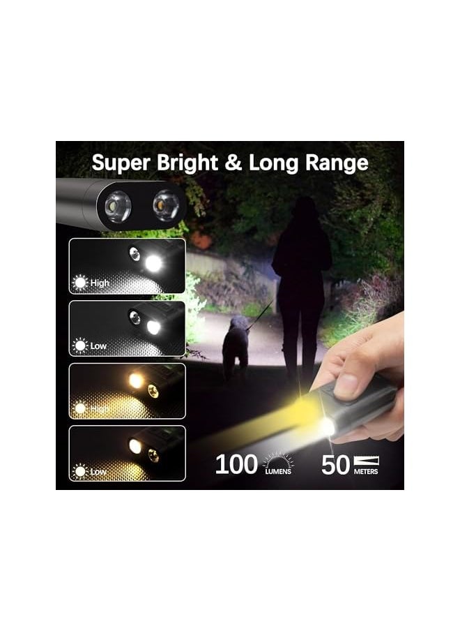 PROMASS promass Keyring Torch, LED Super Bright Flashlight with Clip, EDC Torch with UV Light & 9 Lighting Modes for Emergency, USB C Rechargeable Pocket Torch with Magnetic Base [Energy Class A+++]  - Image 3