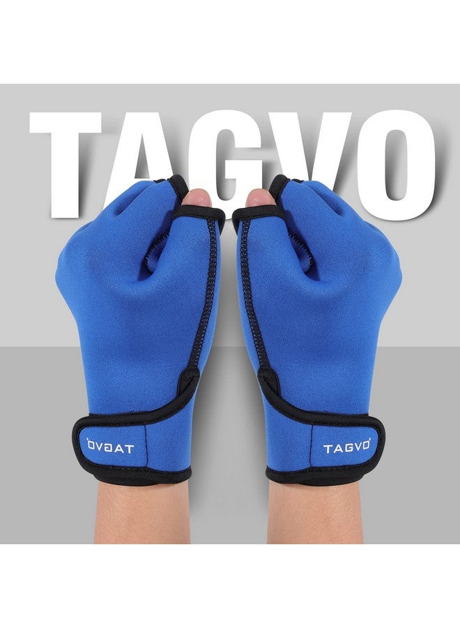 TAGVO Aquatic Gloves For Helping Upper Body Resistance Webbed Swim Gloves Well Stitching No Fading Sizes For Men Women Adult Children Aquatic Fitness Water Resistance Training - Image 4