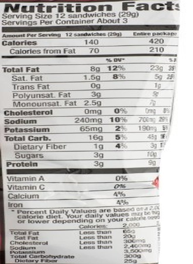 Nabisco Ritz Bits Peanut Butter, 3-Ounces (Pack Of 12) - Image 4