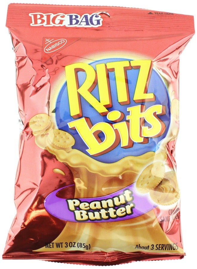 Nabisco Ritz Bits Peanut Butter, 3-Ounces (Pack Of 12) - Image 1