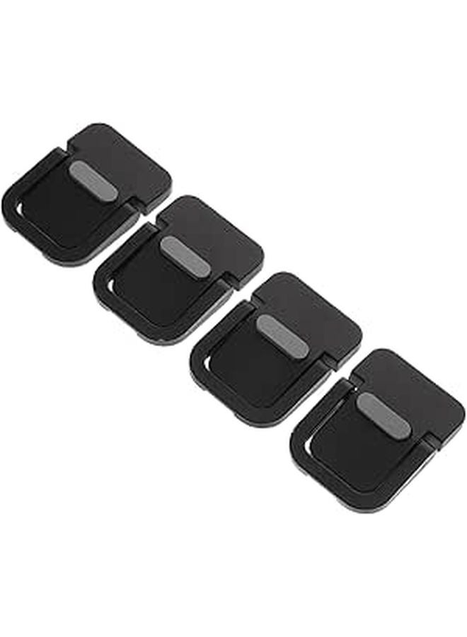 ABS Portable Laptop Stand Cooling Pad Riser 4pcs Set for Desk Travel Office Home - Image 1