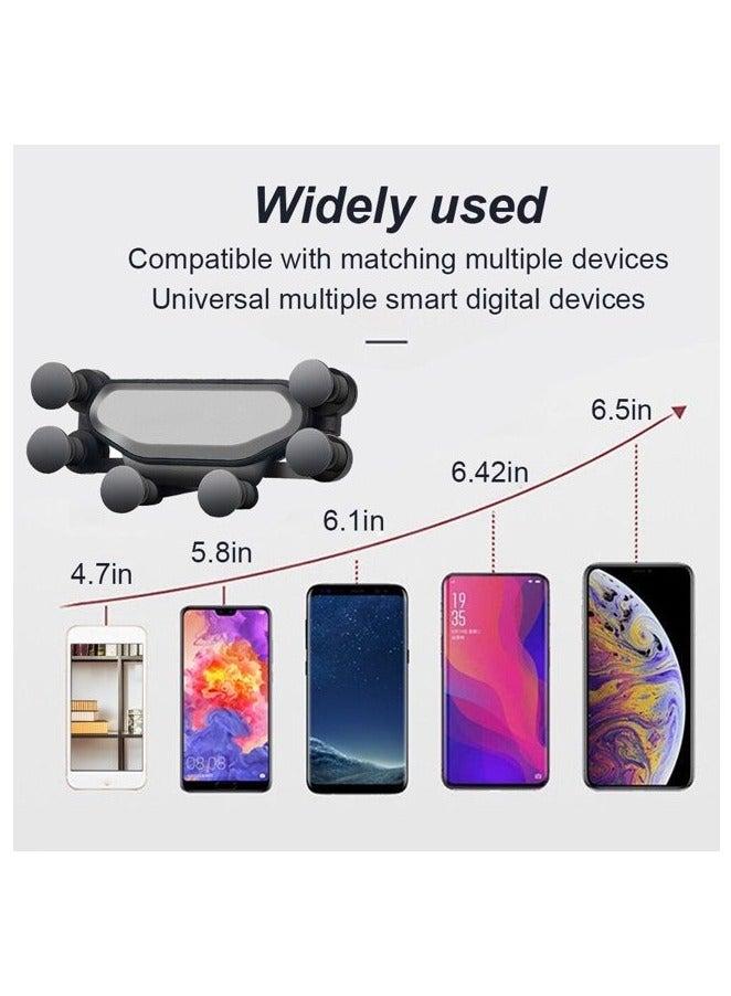 Car Phone Holder Air Outlet Phone Stand Gravity Plastic Driving Air Vent Mobile Mount - Image 5