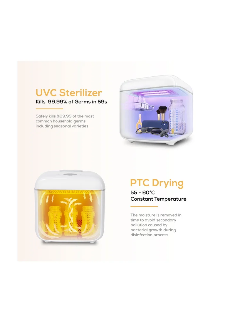 Nurtur 4-In-1 Multifunction UV Home Sterilizer and Dryer Pro With LED Panel Touch Screen