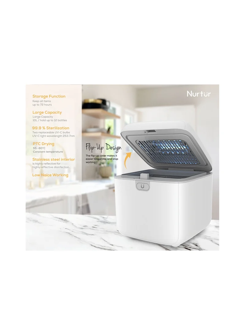 Nurtur 4-In-1 Multifunction UV Home Sterilizer and Dryer Pro With LED Panel Touch Screen
