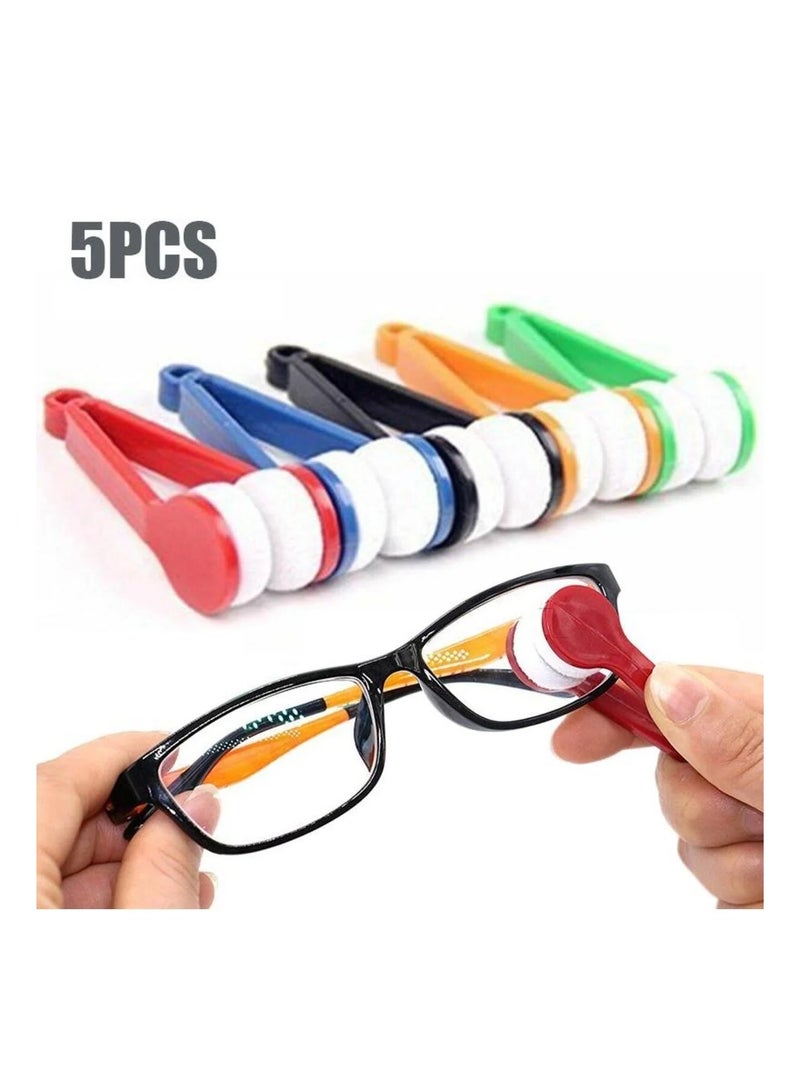 5 قطع من فرشاة تنظيف النظارات الشمسية، مشبك تنظيف صغير للنظارات، فرشاة ناعمة لتنظيف أدوات النظارات - Image 2