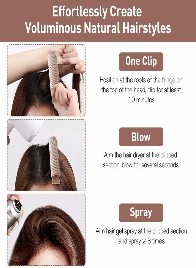 Jaasuee Volumizing Hair Roller Clip for Natural Hair Volume and Curl Easy-to-Use Root Lifting Clips for All Hair Types, 2 Pcs, White - Image 5