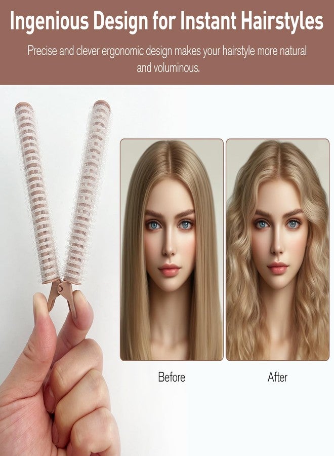 Jaasuee Volumizing Hair Roller Clip for Natural Hair Volume and Curl Easy-to-Use Root Lifting Clips for All Hair Types, 2 Pcs, White - Image 4