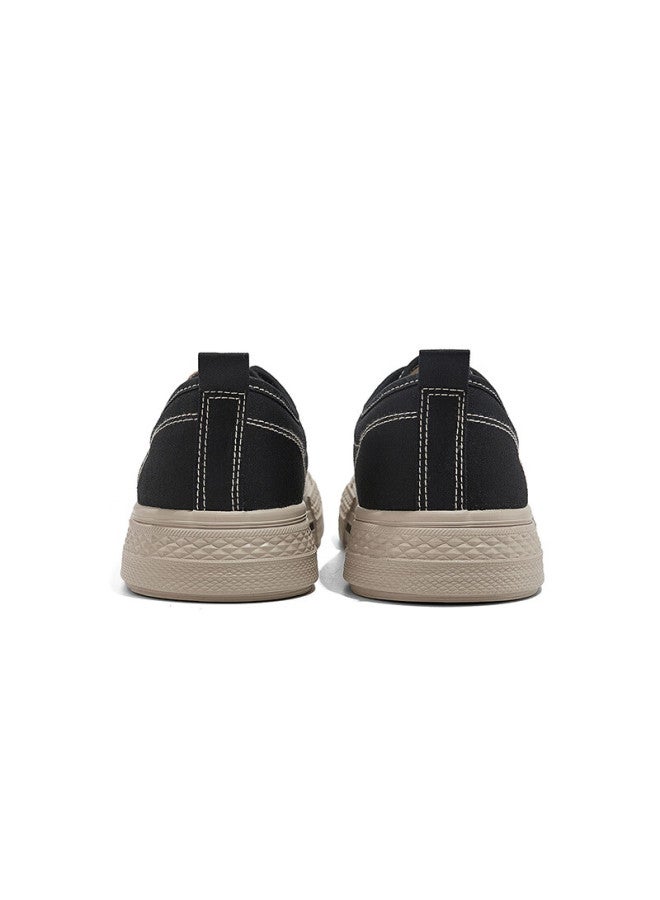 Humanity Renben Canvas Shoes For Women And Men, Breathable Spring And Autumn Couple Shoes, Black And Brown , Size 40 - Image 2