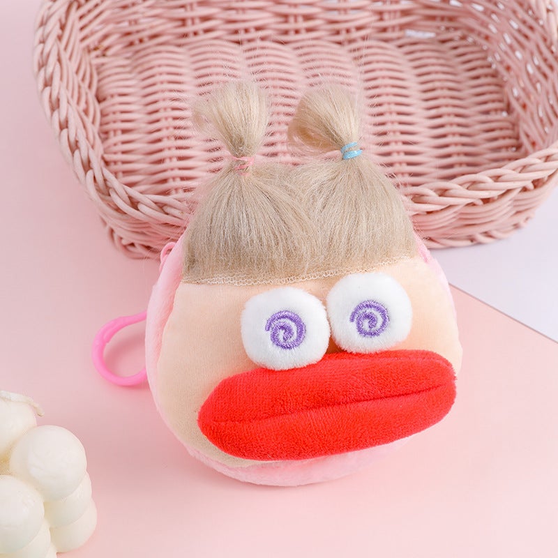 Creative Sausage Lip Coin Purse Charm Orange mouth