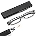 REAVEE Folding Reading Glasses for Men Women Ultra Thin Blue Light Blocking Anti UVEyestrain Computer TR90 Slim Foldable Portable Readers with Compact Flat Case Grey 30 - Image 1
