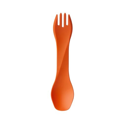 Humangear humangear GoBites Uno  Travel  Camping Utensils  Portable  Convertible Dining Ware  MultiFunctional Spork Orange