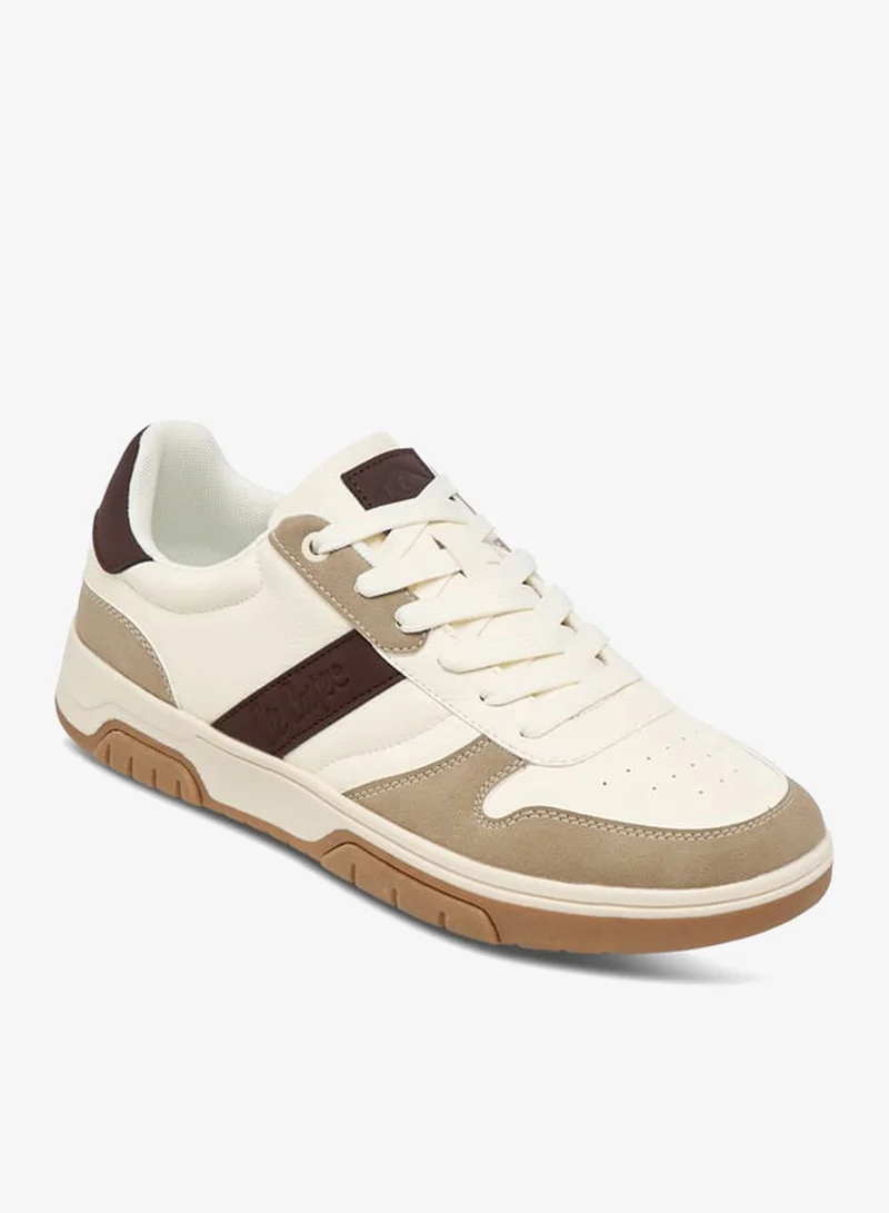 Lee Cooper Men's Colourblock Sneakers With Lace-Up Closure