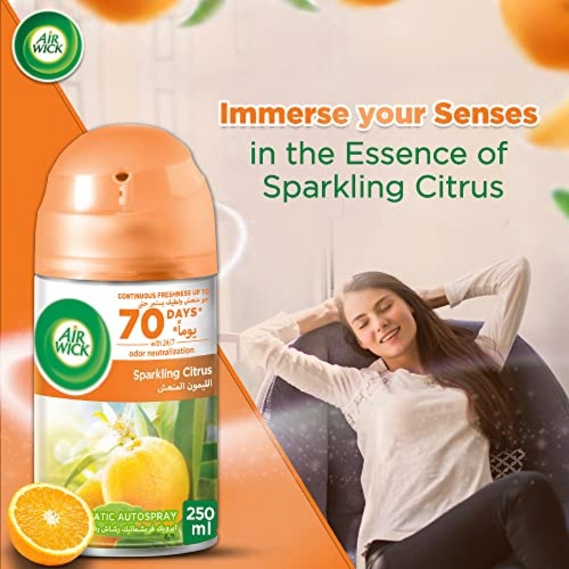 Freshmatic Autospray Refill Sparkling Citrus Scent 250 ml - Image 3