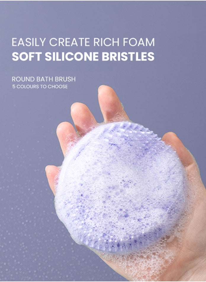 EFFIE Silicone Body Brush – Gentle Exfoliating Body Scrubber in Shower, Silicone Loofah with Easil Bristles, Long Lasting & More Hygienic Than Traditional Shower Loofah – 1 Pack  - Image 2