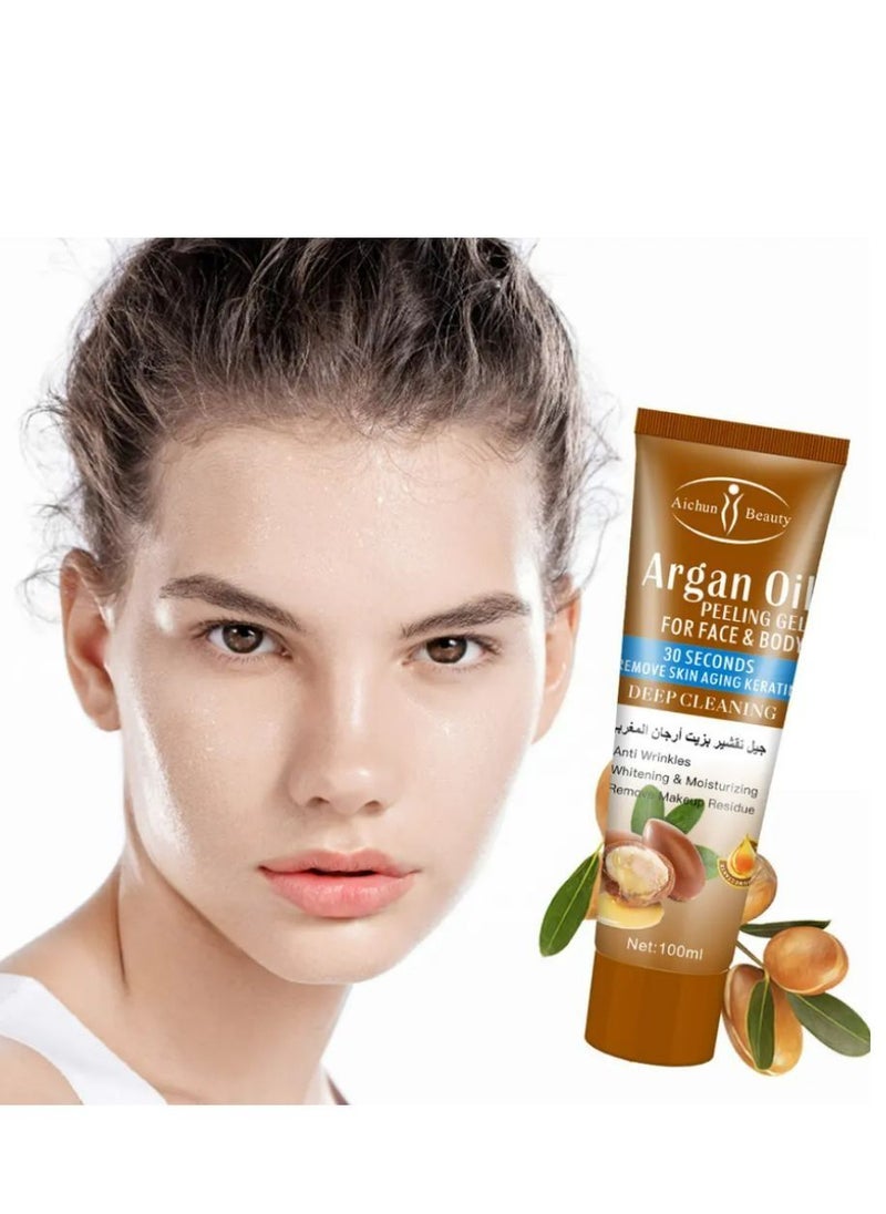 Aichun beauty Aichun beauty With Moroccan Argan Oil peeling gel 100ml  - Image 2