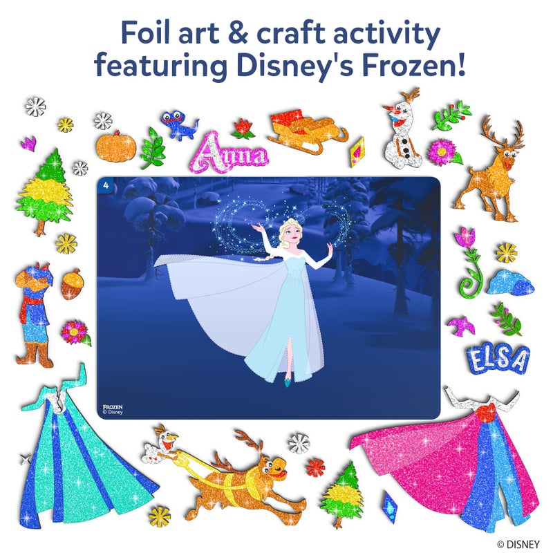 Skillmatics Foil Fun - Disney Frozen, Mess-Free Art for Kids, Craft Kits & Supplies, DIY Creative Activity, Travel Toys, Gifts for Fans of Elsa, Anna, Olaff, Girls, Boys, Ages 4, 5, 6, 7, 8, 9 - Image 4