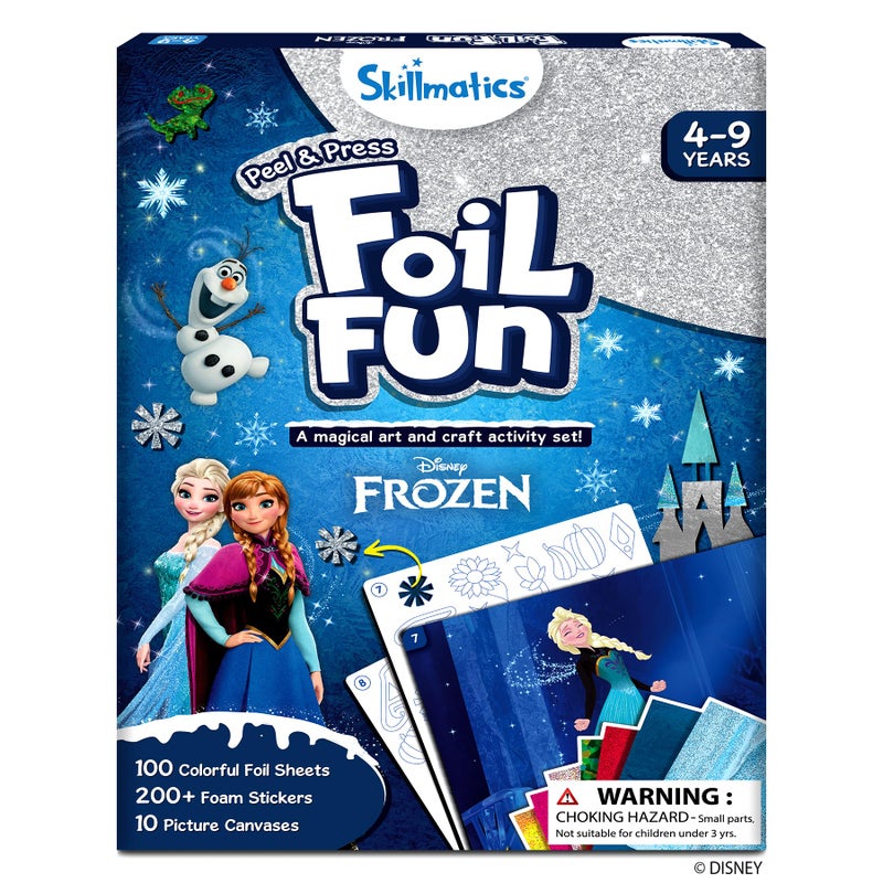 Skillmatics Foil Fun - Disney Frozen, Mess-Free Art for Kids, Craft Kits & Supplies, DIY Creative Activity, Travel Toys, Gifts for Fans of Elsa, Anna, Olaff, Girls, Boys, Ages 4, 5, 6, 7, 8, 9 - Image 1