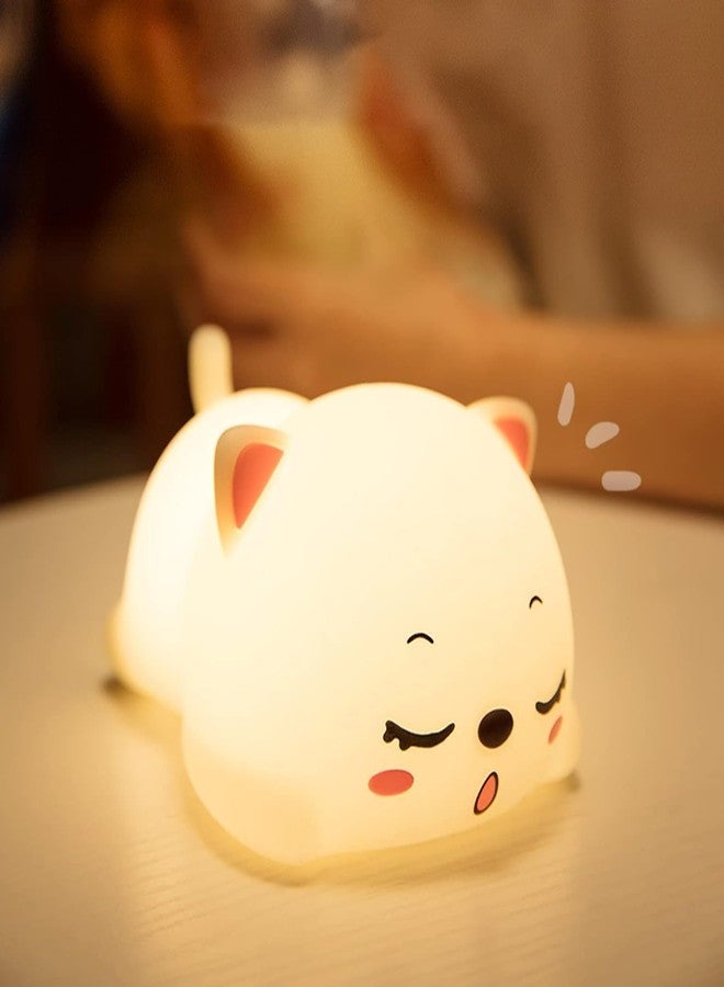 Swarush Panda Gifts for Girls Boys Baby Room Decor, Cute Nursery Decor Silicone Panda Bear Night Light for Bedroom with 7 Color Change Led Lamp., Multicolor - Image 1
