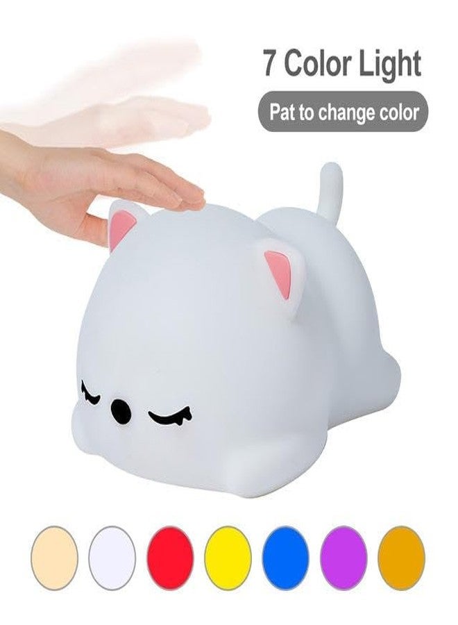 Swarush Panda Gifts for Girls Boys Baby Room Decor, Cute Nursery Decor Silicone Panda Bear Night Light for Bedroom with 7 Color Change Led Lamp., Multicolor - Image 4