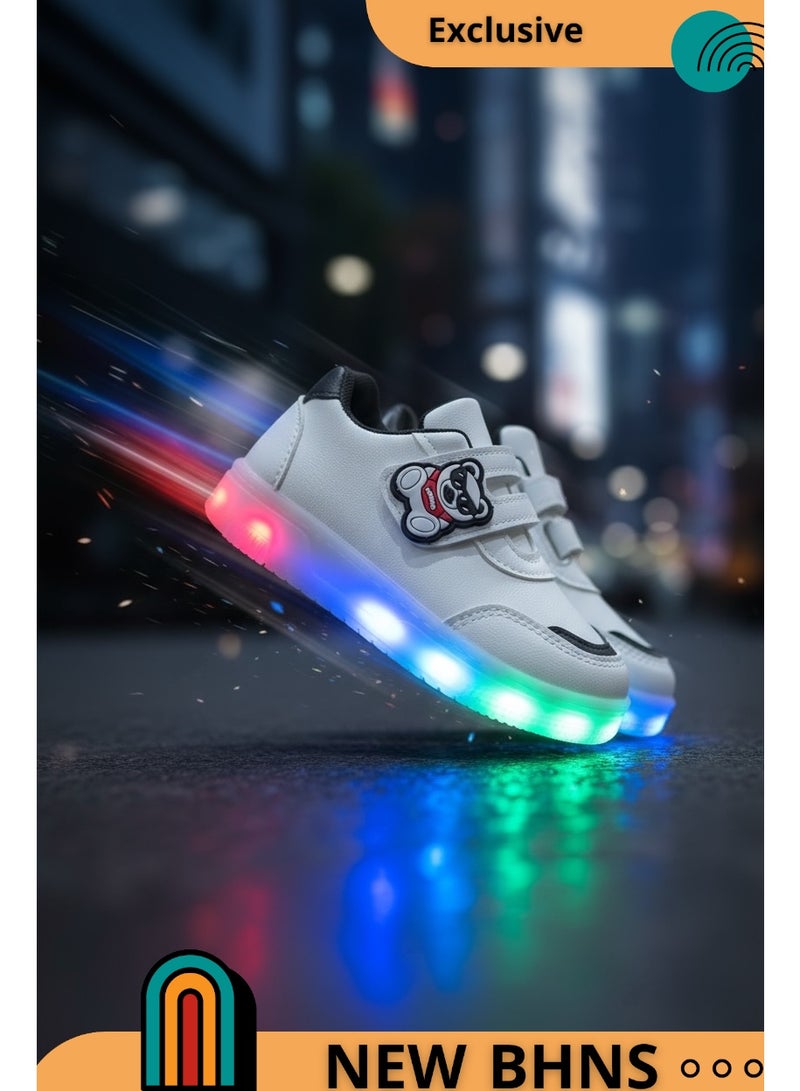 stylish LED Light Up Kids Shoes - Light-Up Shoes for Girls and Boys, Light-Up Shoes for Girls and Boys, Light-Up Shoes for Kids, Sizes 20-25, Light-Up Design, Anti-Slip, Comfortable, Easy to Wear, Kids Shoes, Kids Walking Shoes, Kids Shoes with Light - Image 1