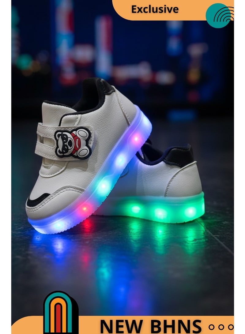 stylish LED Light Up Kids Shoes - Light-Up Shoes for Girls and Boys, Light-Up Shoes for Girls and Boys, Light-Up Shoes for Kids, Sizes 20-25, Light-Up Design, Anti-Slip, Comfortable, Easy to Wear, Kids Shoes, Kids Walking Shoes, Kids Shoes with Light - Image 4