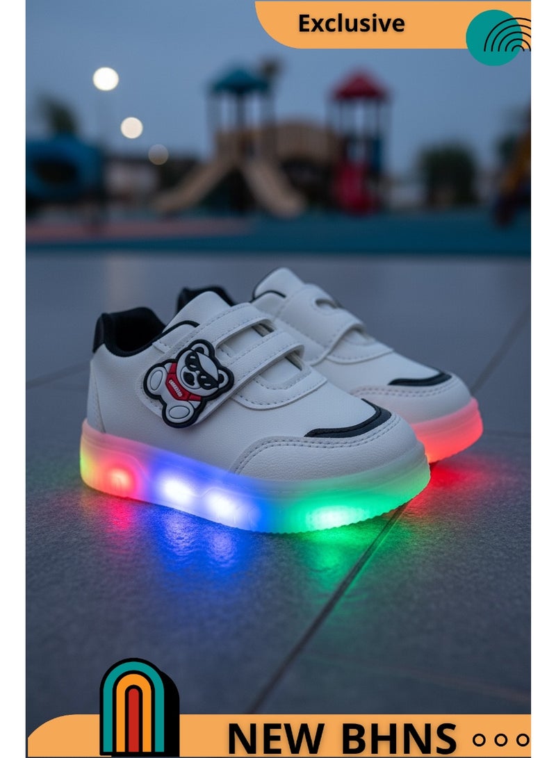 stylish LED Light Up Kids Shoes - Light-Up Shoes for Girls and Boys, Light-Up Shoes for Girls and Boys, Light-Up Shoes for Kids, Sizes 20-25, Light-Up Design, Anti-Slip, Comfortable, Easy to Wear, Kids Shoes, Kids Walking Shoes, Kids Shoes with Light - Image 2