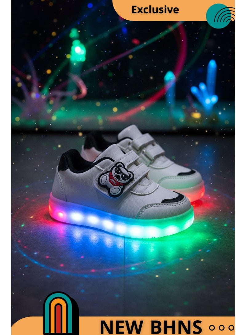 stylish LED Light Up Kids Shoes - Light-Up Shoes for Girls and Boys, Light-Up Shoes for Girls and Boys, Light-Up Shoes for Kids, Sizes 20-25, Light-Up Design, Anti-Slip, Comfortable, Easy to Wear, Kids Shoes, Kids Walking Shoes, Kids Shoes with Light - Image 5