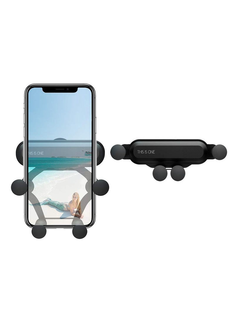 CATANES Universal Car Mount Holder 360 Degree Rotatable Gravity Phone Holder for Mobile Phones with Widths from 67 to 86mm /Model F1908 /Black - Image 1