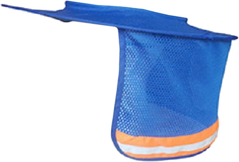 klarako Full Brim Hard Hat Sunshade Neck Shield Neck Sun Shade Protection for Safety Helmet  Blue - Image 1