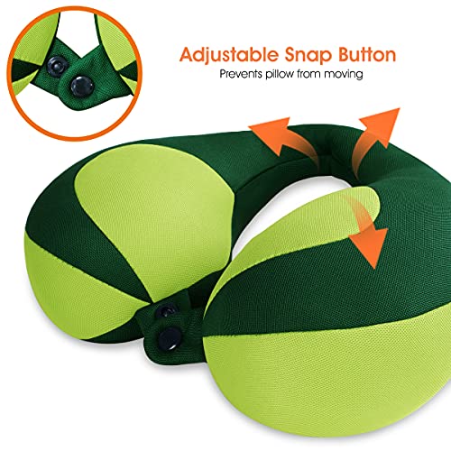 INFANZIA Kids Chin Supporting Travel Neck Pillow, Helps Support Head and Neck, Comfortably Designed for Head, Neck, and Chin Support - Gifts for Toddler/Child/Kids, Green - Image 5