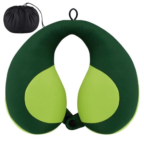 INFANZIA Kids Chin Supporting Travel Neck Pillow, Helps Support Head and Neck, Comfortably Designed for Head, Neck, and Chin Support - Gifts for Toddler/Child/Kids, Green - Image 1