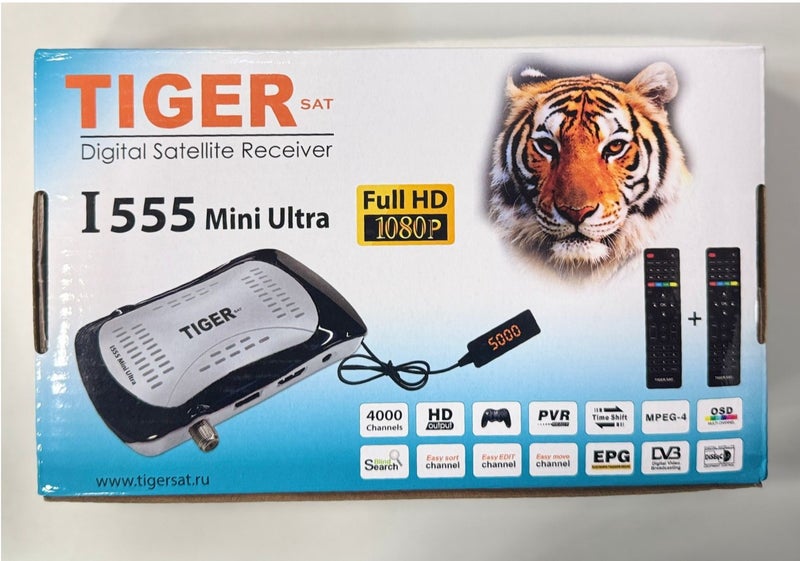 TIGER SAT 555 FULL HD DIGITAL SATELITE RECEIVER With 2 Remote - Image 2