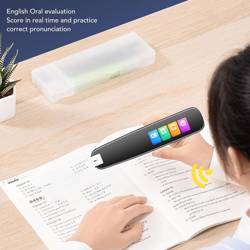 Translation Pen, Scan Reader Pen with 1.97in Full Touch Screen, Digital Translator for Dyslexia, Language Learning, Travel and Work - Image 1