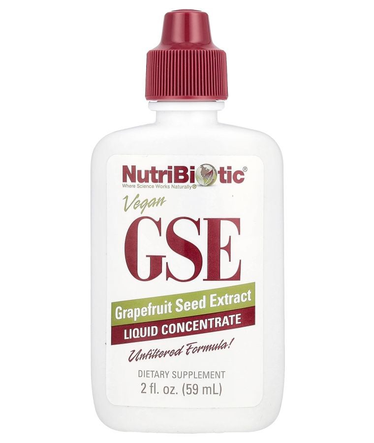Nutribiotic Vegan GSE Grapefruit Seed Extract Liquid Concentrate 100 mg 2 fl oz (59 ml)