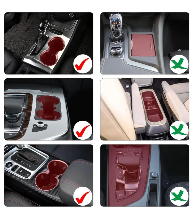 حامل أكواب سيارة قابل للتعديل باللون الأسود مقاس 3 × 4 بوصة للزجاجات من 24 إلى 40 أونصة - Image 3