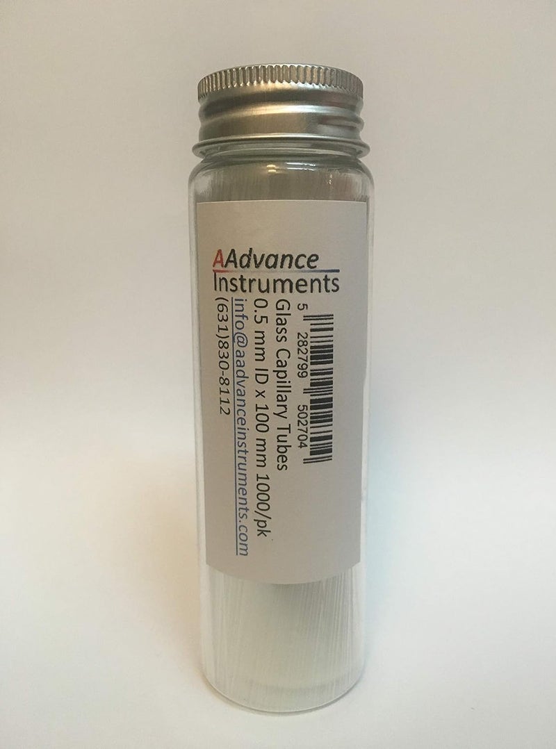 AAdvance Instruments Glass Capillary Tubes/Micro Pipettes TLC Spotting 0.5mm ID x 100mm 500 or 1000/pk (1000) - Image 2