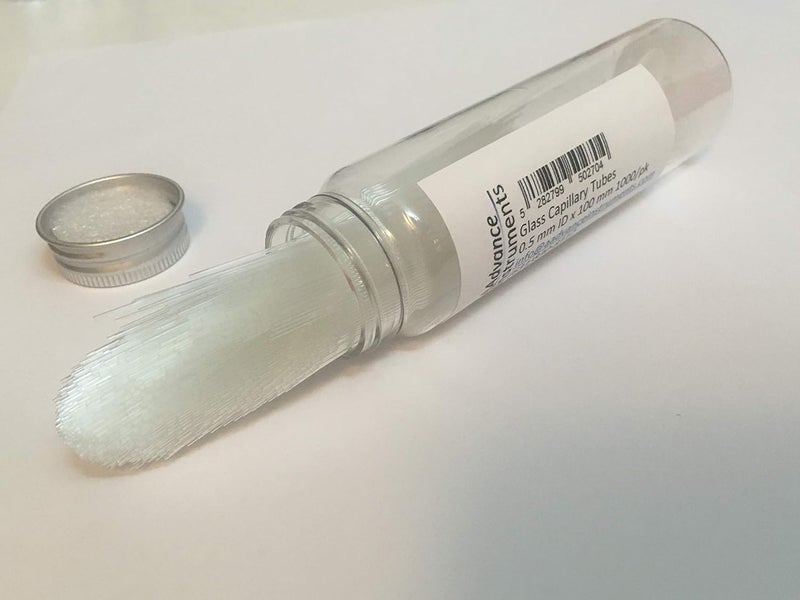 AAdvance Instruments Glass Capillary Tubes/Micro Pipettes TLC Spotting 0.5mm ID x 100mm 500 or 1000/pk (1000) - Image 3
