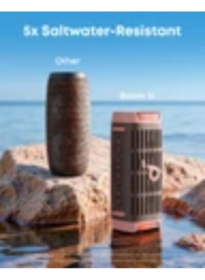 ساوند كور مكبر صوت لاسلكي محمول مقاوم للماء ومتين للاستخدام الخارجي، بقوة 50 واط، يتميز بصوت جهير عميق للغاية. - Image 4