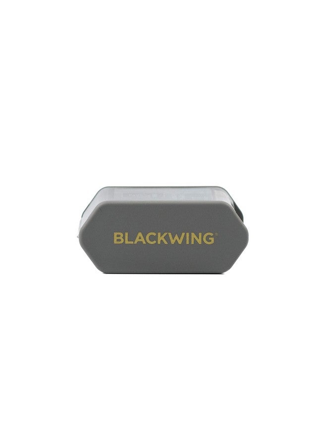 Blackwing Two-Step Long Point Pencil Sharpener, Grey, German Steel Blades, Creates Sharp Long Pencil Point, Pack Of 1 - Image 1