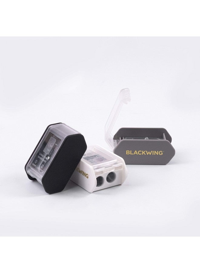 Blackwing Two-Step Long Point Pencil Sharpener, Grey, German Steel Blades, Creates Sharp Long Pencil Point, Pack Of 1 - Image 2