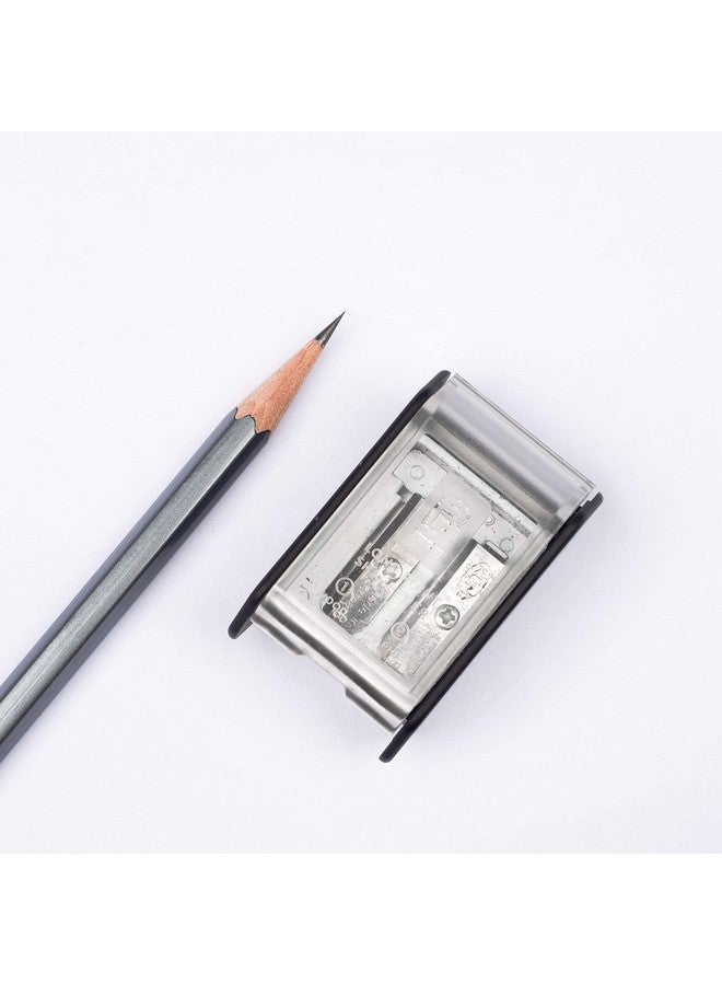Blackwing Two-Step Long Point Pencil Sharpener, Grey, German Steel Blades, Creates Sharp Long Pencil Point, Pack Of 1 - Image 4