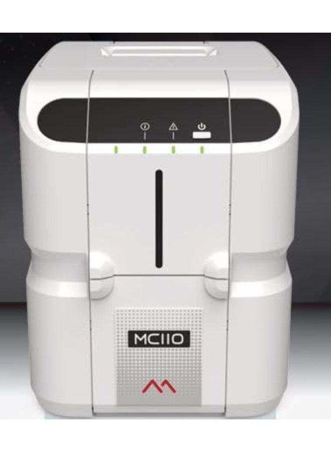 Matica MC110 Dual-Sided ID Card Printer, 300 DPI Resolution, Dye Sublimation/Thermal Transfer, 100-Card Input / 30-Card Output, CR-80 Card Size, USB Connectivity - Image 3