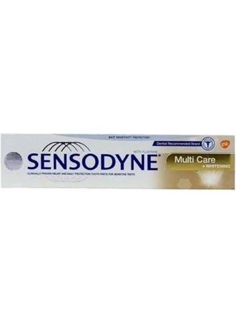 Sensodyne Multi Care and Whitening Toothpaste for Sensitive Teeth - 20 ml