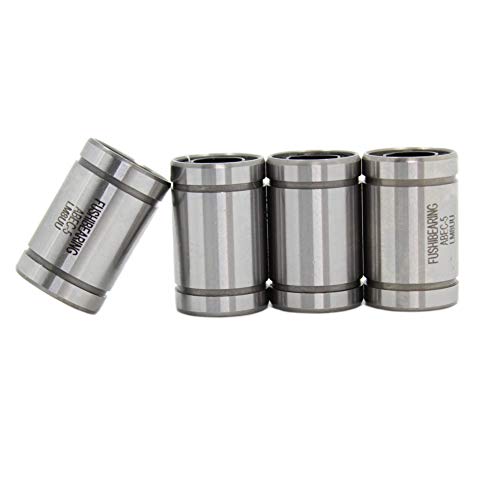 FUSHIBEARING 3D Printer CNC Parts Linear Bearings Set for JGAurora A5/A5S/A1/A3S LM08UU Bearing Pack of 4PCS (LM8UU(8x15x24)) - Image 1