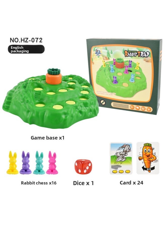 Cross-border New Rabbit Trap Educational Toy Children's Double Battle Multiplayer Board Game Competition Parent-Child Interactive Game