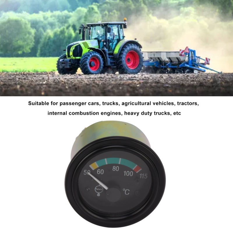 Car Water Temperature Gauge 12V Diesel Engine Water Temperature Gauge for Passenger Cars Trucks Agricultural Vehicles Tractors - Image 4