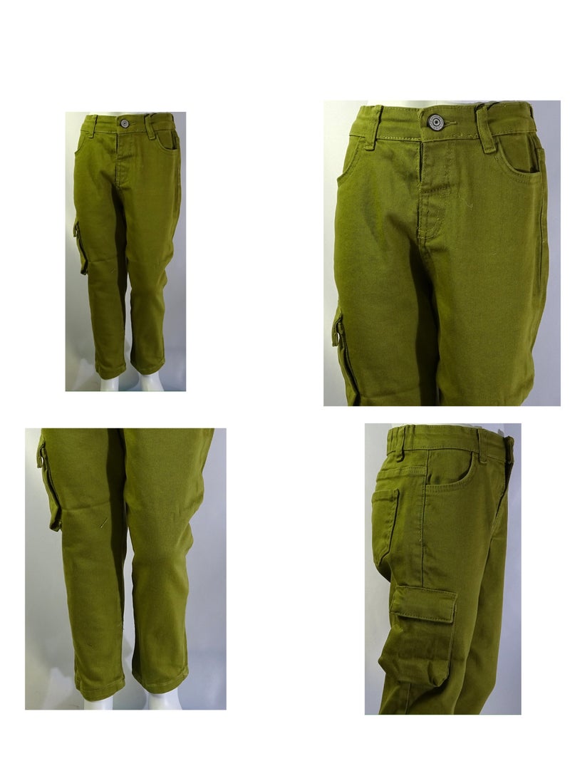 SHELTER - Turkish-made "Boys' jeans with button waistband and multiple pockets from the Shelter 2384 collection." - Image 1